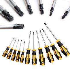 CCLIFE Torx Schraubendreher Set TX magnetisch T6-T40, 11 St&uuml;ck Ohne Bohrung