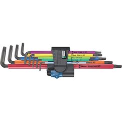 Wera 05024470001 967/9 TX XL Multicolour HF 1 Winkelschl&uuml;sselsatz mit Haltefunktion, lang, 9-teilig