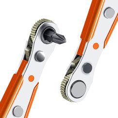 Ratschenschl&uuml;ssel Magnetisch, 110 Mm 1/4 Mini Ratschen Schraubendreher Winkelschraubendreher mit High-Torque-Antrieb, Wendeschrauber f&uuml;r Gadgets, Autos, H&auml;user, Maschinen und andere Ger&auml;te
