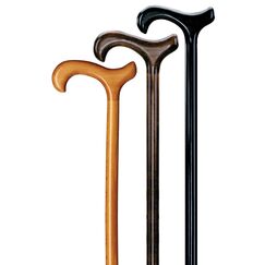 Gehstock Gehhilfe Klassischer Herren-Holzstock mit Derbygriff Farbe schwarz