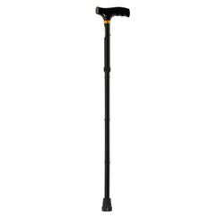 Patterson Medical Black Adjustable Folding Walking Stick