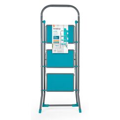 Beldray LA024510TQFEU7 3 Stufen Leiter - Klappbar/kompakt 105cm hohe Tritthocker, 150kg max Trittleiter mit Handl&auml;uf, rutschfeste Stehleiter, Leicht f&uuml;r au&szlig;en/innen Reinigung, Dekorieren, Lackieren