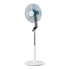 Rowenta Standventilator Turbo Silence Extreme, 4 Geschwindigkeitsstufen, Nachtmodus, Turbostufe, automatische Oszillation, bis zu 80 m&sup3;/Min. Luftzirkulation, Ventilator leise, wei&szlig;/schwarz, VU5640