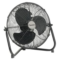 Bestron Bodenventilator im Retro-Stil, Windmaschine mit 3 Geschwindigkeitsstufen & stufenlos neigbarem Ventilatorkopf, Rauml&uuml;fter im Chrom-Design, H&ouml;he: 39 cm, &Oslash; 35 cm, 55 W, Farbe: Schwarz