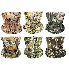 GUIFIER 6 St&uuml;ck Nahtlose Bandanas Gesicht Maske Stirnband Schal,Multifunktionale Kopfbedeckung,Headwrap Bandana Kopftuch Wickeln Haarband,Schaltuch Bandana Maske Halstuch Kopftuch UV Widerstand