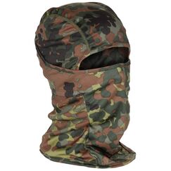 MFH Balaclava, Mission, 1-Loch, (Polyester, Flecktarn)