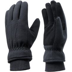 Acdyion Winter Handschuhe, Warm Futter aus Thinsulate Winterhandschuhe Outdoor Thermo-Handschuhe f&uuml;r Herren und Damen (Black, S)