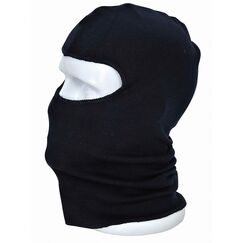 Portwest Flammhemmende, antistatische Kopfmaske, Gr&ouml;&szlig;e: Einheitsgr&ouml;&szlig;e, Farbe: Schwarz, FR18BKR