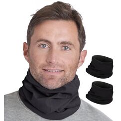 Tough Headwear 2er Set Schlauch Schal - 2x Schlauchschal f&uuml;r Damen und Herren - 2er Pack Loop Schal aus Polarfleece - Loopschal Halsw&auml;rmer Set - Schlauchschal f&uuml;r den Winter