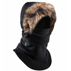 Tough Headwear Robuste Kopfbedeckung Fleece-Sturmhaube Skimaske &ndash; Winter-Gesichtsmaske f&uuml;r M&auml;nner und Frauen &ndash; Gesichtsschutz f&uuml;r Ausr&uuml;stung bei extrem kaltem Wetter
