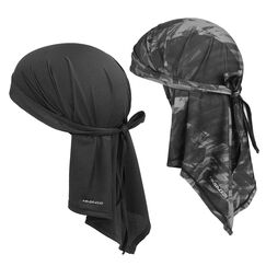 HASAGEI Atmungsaktiv Kopftuch Face Bandana Schnell Trocknend Durag Elastisch Herren Halstuch Sport (Schwarz+Mix)
