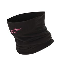 Alpinestars Neck Warmer Baselayer, Winter Halsschlauch f&uuml;r Damen, Halsw&auml;rmer, Gamaschenmaske, Winddichte, Nackenw&auml;rmer F&uuml;r Motorradfahrren Radfahren Laufen Skifahren, Schwarz/Rosa, Einheitsgr&ouml;&szlig;e