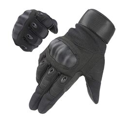 HIKEMAN Handschuhe f&uuml;r M&auml;nner und Frauen Touch Screen Hart Knuckle Handschuhe f&uuml;r Outdoor Sport und Arbeit geeignet f&uuml;r Radfahren Motorrad Wandern Klettern Lumbering Heavy Industry (Black, Large)