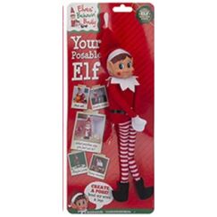Elves Behavin Badly dqv131xx lves Behavin Badly Biegbare bewegliche Elfe mit Vinylkopf, 30,5 cm, Rot
