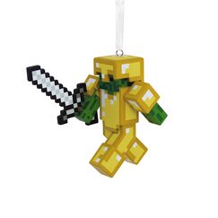 Hallmark Minecraft Zombie mit Schwert und R&uuml;stung Weihnachtsdekoration