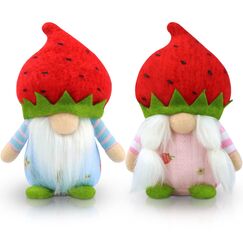 Gehydy 2er Set Fr&uuml;hlingdeko Wichtel Erdbeere Dekoration Wichtel Figuren Bauernhaus Decorations Zubeh&ouml;r f&uuml;r Home K&uuml;che