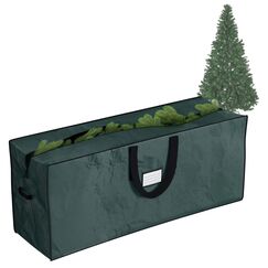 Elf Stor Weihnachtsbaum-Aufbewahrungstasche, passend f&uuml;r k&uuml;nstliche B&auml;ume bis zu 2,5 m, sch&uuml;tzt Weihnachtsdekorationen und aufblasbare Gegenst&auml;nde vor Feuchtigkeit und Sch&auml;den, Gr&uuml;n