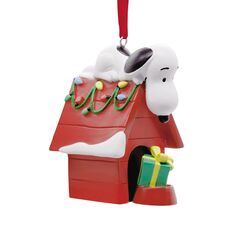 Hallmark Peanuts Snoopy on Holiday Doghouse Weihnachtsdekoration