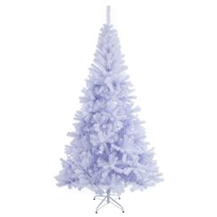 Sunnyglade K&uuml;nstlicher Weihnachtsbaum, 2,5 m, hochwertig, wei&szlig;, 1.400 Spitzen, einfach zu montieren, mit Weihnachtsbaum-Metallst&auml;nder f&uuml;r den Innen- und Au&szlig;enbereich (2,5 m)