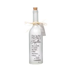 Starlight Bottles Friends Together, Glas, Wei&szlig;, 6.70 x 6.70 x 29.50 cm, SB1113