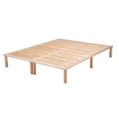 Gigapur G1 26981 Bett | Lattenrost und Bettgestell | Birke Natur Schicht-Holz | Bettrahmen belastbar bis 195Kg | 160 x 200 cm (2 x 80 x 200 cm)
