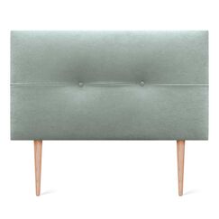 DHOME Kopfteil aus Kunstleder oder Stoff AQUALINE Pro Kopfteil Polsterkopfteil Luxusbett (Stoff Aquamarin, 110x105cm Mit F&uuml;&szlig;en (Betten 80/90/105))