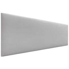 DHOME Kopfteil aus Kunstlederoder Stoff AQUALINE Glatt mit Beinen Kopfteil gepolstert Luxusbett Kopfteil (Kunstleder Hellgrau, 160cm (Betten 150/160)