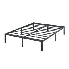 Olee sleep 35cm Stabiler Stahlbett / Stahl-Lattenrost / Anti-Rutsch-Unterst&uuml;tzung / Matratzenunterbau / Metallbett / Bettrahmen / Bett / 100 x 200cm / Twin XL / Schwarz / Metall