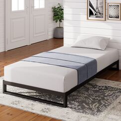 Zinus Trisha 7 Inch Heavy Duty Low Profile Platforma Bed Frame/Mattress Foundation/Box Spring Optional/Wood Slat Support, Twin