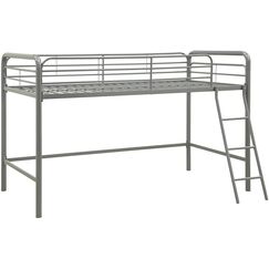 DHP Jett Junior Hochbettgestell mit Leiter, Doppelbett, Silber