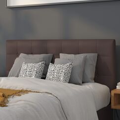 Flash Furniture Lennox Kopfteil, gepolstert, Vinyl, Braun