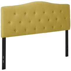 Flash Furniture Cambridge Tufted Upholstered Full Size Headboard in Green Fabric
