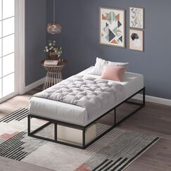 Zinus Joseph 10 Inch Metal Platforma Bed Frame/Mattress Foundation/Wood Slat Support/No Box Spring Needed/Sturdy Steel Structure, Twin