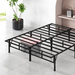 Zinus SmartBase Bettgestell, Lattenrost, 35,6 cm, einfache Montage, f&uuml;r Kinderbett, ca. 76 x 190 cm, Podestbettgestell, Schmales Einzelbett, Ersatz f&uuml;r Boxspringbettgestell