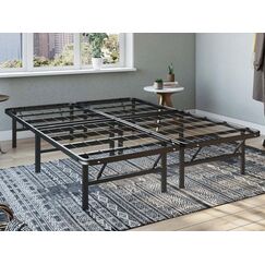 Hercules Classic Brands Heavy Duty 35,6 cm Plattform Metall Bettgestell Matratze Foundation, California King Black