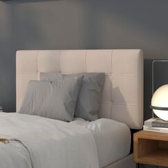 Flash Furniture Bedford getuftetes, gepolstertes Kopfteil f&uuml;r Doppelbett, Beige