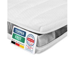AM Qualit&auml;tsmatratzen Topper 100x200cm hart - Made in Germany - Oeko TEX zertifizierter Matratzen Topper 100x200 H4 / H3 f&uuml;r Boxspringbett - Feste Matratzenauflage 100x200 mit waschbarem Bezug