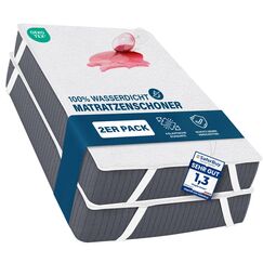 Utopia Bedding Matratzenschoner 90 x 200 cm (2er Pack) Wasserdicht, Mit Elastisch Eckb&auml;ndern, Oeko-TEX Zertifiziert Matratzenauflage Atmungsaktive, Matratzenschutz Wei&szlig;