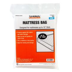 U-Haul Standard King Matratzentasche - Umzug & Aufbewahrungsbezug f&uuml;r Matratze oder Boxspring - 96" x 78" x 10"