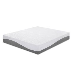 PrimaSleep Doppelmatratze, 25,4 cm Gel-Memory-Schaum-Matratze, mit Gel infundiert f&uuml;r Komfort und Druckentlastung, CertiPUR-US-zertifiziert, Bed-in-a-Box, mittelfest, grau, Doppelgr&ouml;&szlig;e