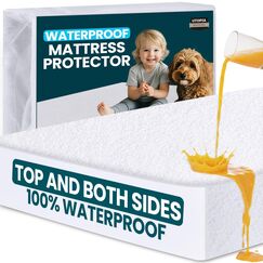 Utopia Bedding Matratzenschoner Wasserdicht, Viskose, &Ouml;ko-Tex Zertifiziert, Spannbetttuch, Matratzenbezug, Atmungsaktiv, Rundum elastisch
