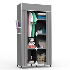 Tidyfy Tragbarer Schrank (grau, klein)