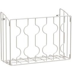 Simple Houseware Wand-/T&uuml;rmontage-K&uuml;chen-Organizer-Regal, Wei&szlig;