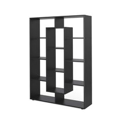 Vicco Raumteiler, Schwarz, 107.2 x 143 cm, zur Raumtrennung und flexiblen Aufbewahrung einsetzbar