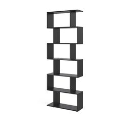 Vicco Raumteiler Levio, Schwarz, 70 x 192.2 cm, zur flexiblen Raumaufteilung in Z-Form beidseitig stellbar