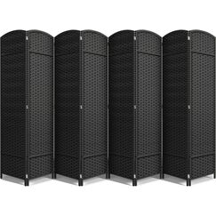 Sorbus 8 Paneele Raumteiler 1,8 m hoch - Sichtschutz, extra breite Doppelscharnierpaneele, Mesh handgewebtes Design, Trennwand Raumteiler und klappbare Sichtschutzw&auml;nde, Wandteiler f&uuml;r Raumtrennung