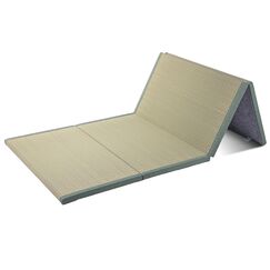 Batel Huh Japanische Tatami Matte, Nat&uuml;rliches Igusa Binsengras, Faltbare Igusa-Matratze, Japanische Futon Boden schlafen Area Teppich Meditation Yoga Zen(Size:100x200x3.5cm)