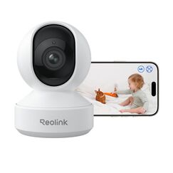 Reolink 4K PTZ WLAN &Uuml;berwachungskamera Innen, 2,4/5 GHz Wi-Fi 6, Babyphone mit Kamera, 3X Optischer Zoom, Auto-Tracking, Indoor Kamera f&uuml;r Kids, Hundekamera, Mensch/Haustier/Schreierkennung, E1 Zoom