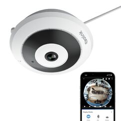 Reolink 6MP WLAN &Uuml;berwachungskamera Innen, 360&deg; Blick Panorama Fisheye Kamera mit 2,4/5 GHz WLAN, Personenerkennung, 2 Wege Audio, Decken-/Wand-/Tisch-Installation, Mehrere Display-Ansichten, FE-W