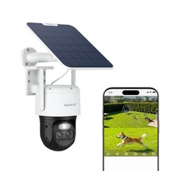Reolink 4K PTZ &Uuml;berwachungskamera Aussen Akku mit Auto-Tracking & Auto-Zoom, Dual Lens, 8MP Solar WLAN Kamera Outdoor, 2,4/5GHz WiFi, 30m Farbnachtsicht, KI-Erkennung, 360&deg; View, TrackMix+Solarpanel